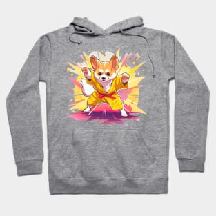 karate corgi Hoodie